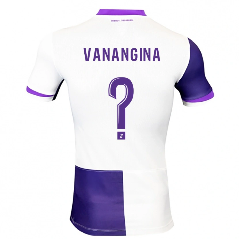 Danxen Herren Mechack Niombo Vanangina #0 Lila Weiß Heimtrikot Trikot 2025/26 T-Shirt
