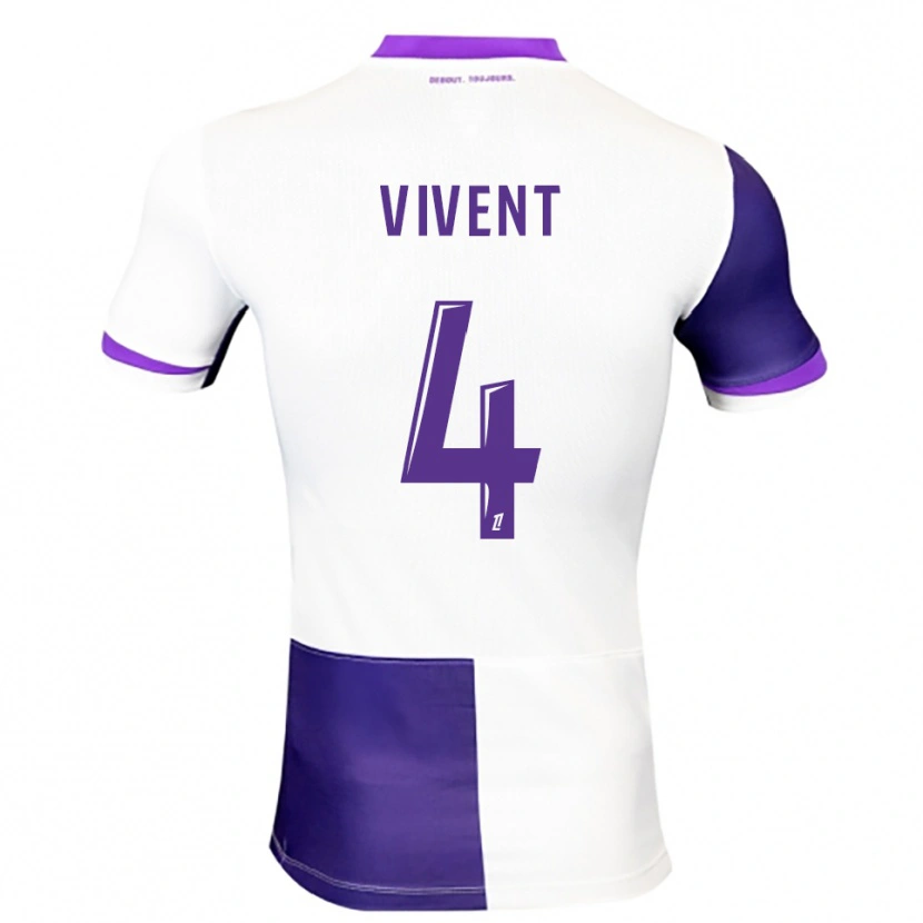 Danxen Herren Sacha Vivent #4 Lila Weiß Heimtrikot Trikot 2025/26 T-Shirt