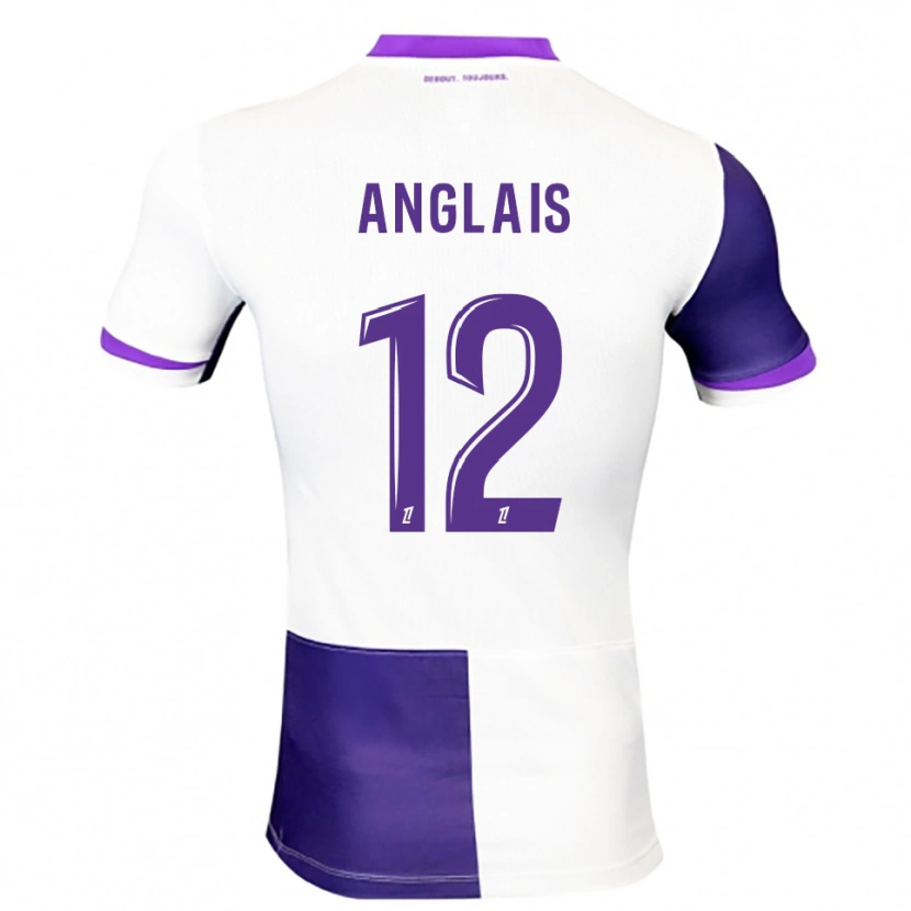 Danxen Herren Anaëlle Anglais #12 Lila Weiß Heimtrikot Trikot 2025/26 T-Shirt