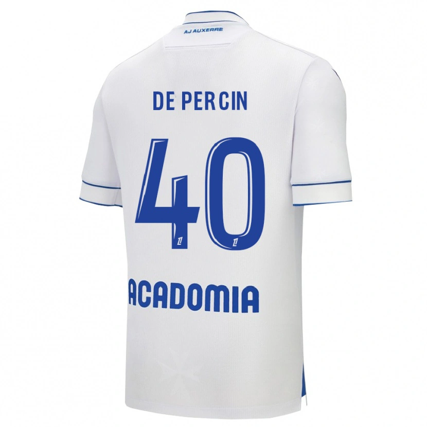 Danxen Herren Théo De Percin #40 Weiß Blau Heimtrikot Trikot 2025/26 T-Shirt