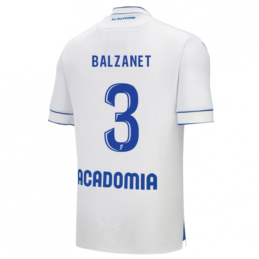 Danxen Herren Guillaume Balzanet #3 Weiß Blau Heimtrikot Trikot 2025/26 T-Shirt