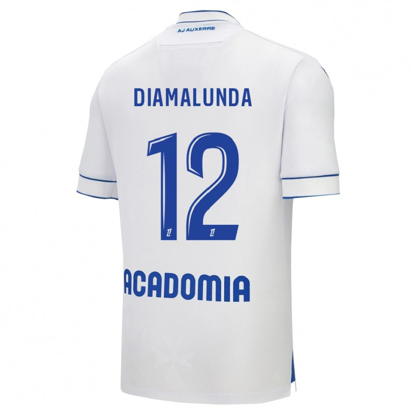 Danxen Herren Evan Diamalunda #12 Weiß Blau Heimtrikot Trikot 2025/26 T-Shirt