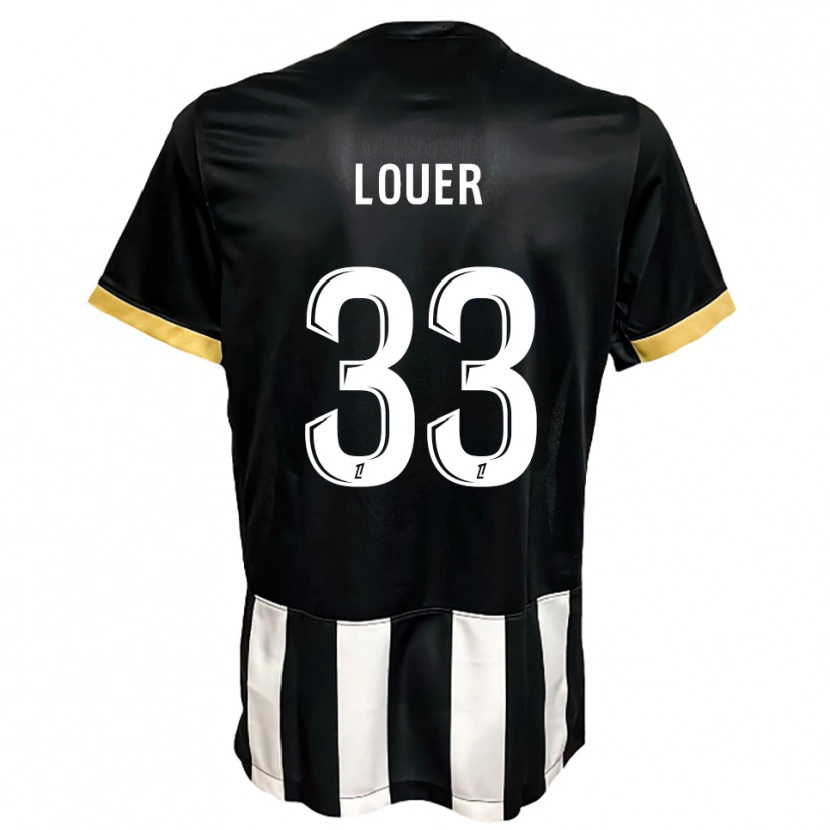Danxen Herren Marius Louër #33 Schwarz Weiß Heimtrikot Trikot 2025/26 T-Shirt