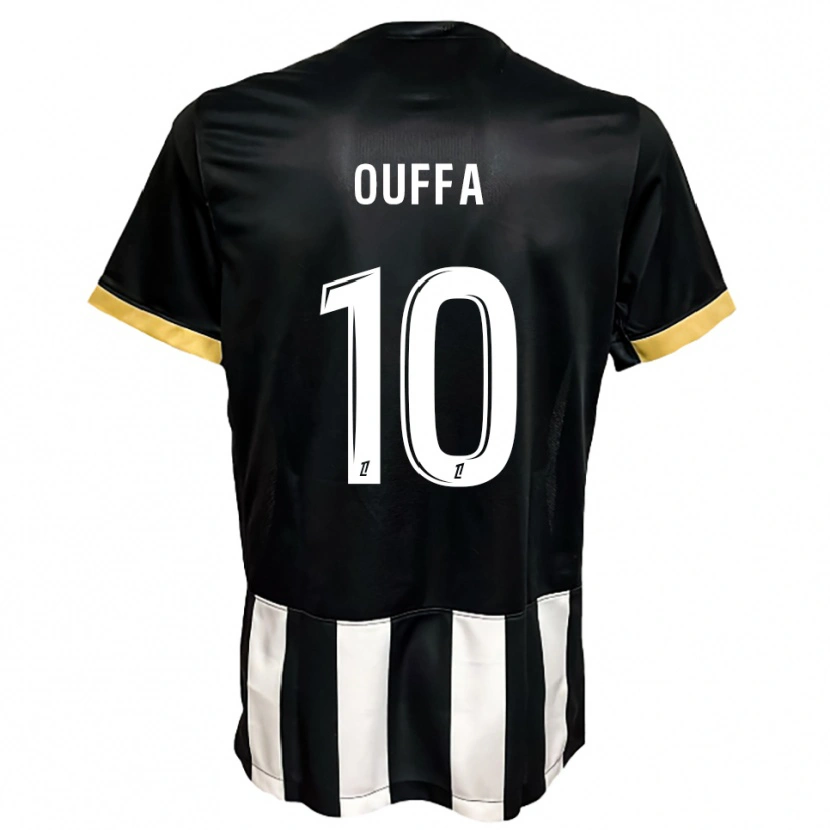Danxen Herren Rayan Ouffa #10 Schwarz Weiß Heimtrikot Trikot 2025/26 T-Shirt