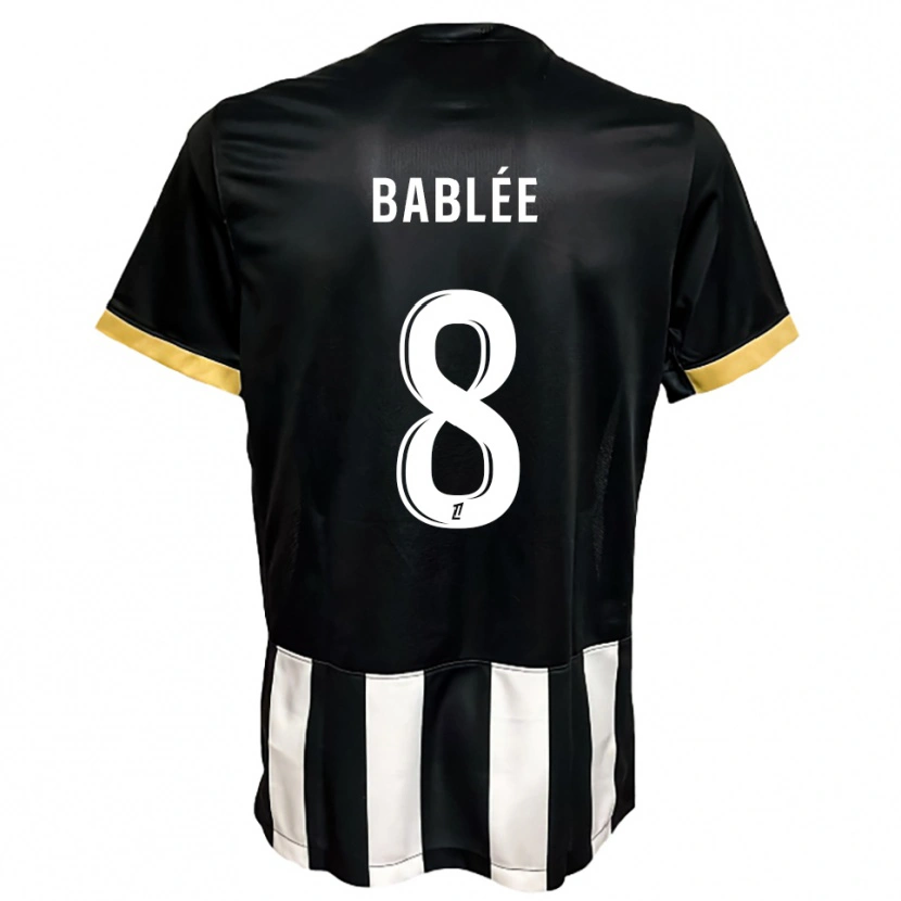 Danxen Herren Alix Bablée #8 Schwarz Weiß Heimtrikot Trikot 2025/26 T-Shirt