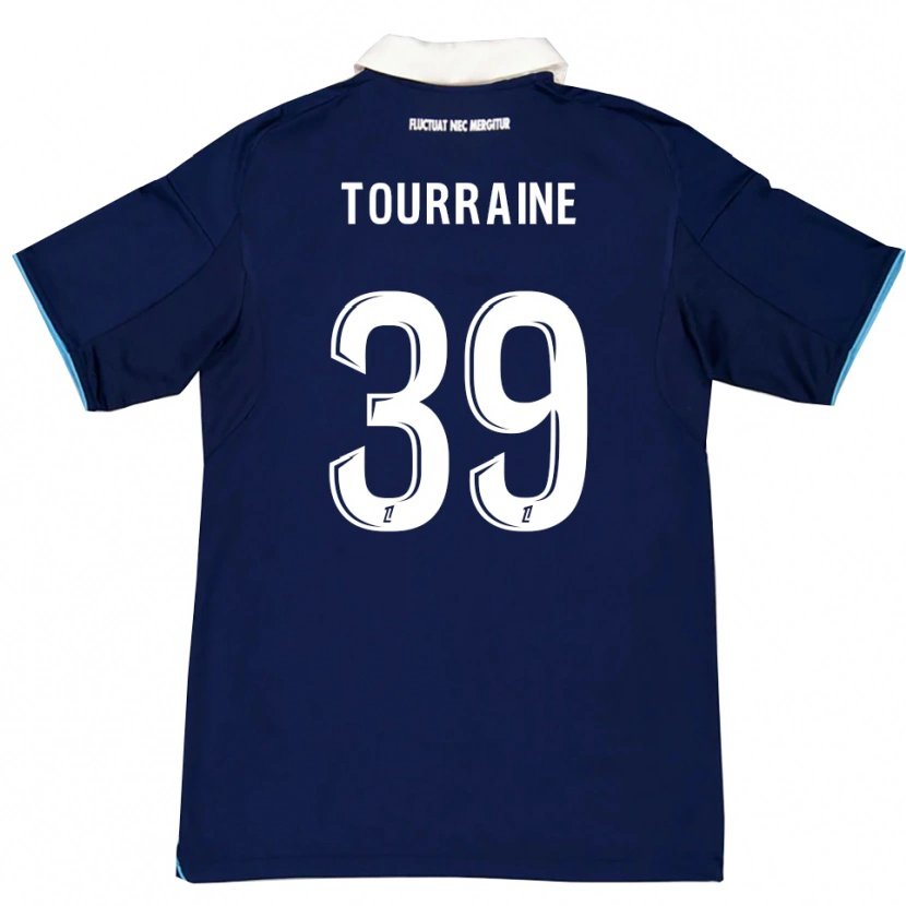 Danxen Herren Mathys Tourraine #39 Dunkelblau Weiß Heimtrikot Trikot 2025/26 T-Shirt