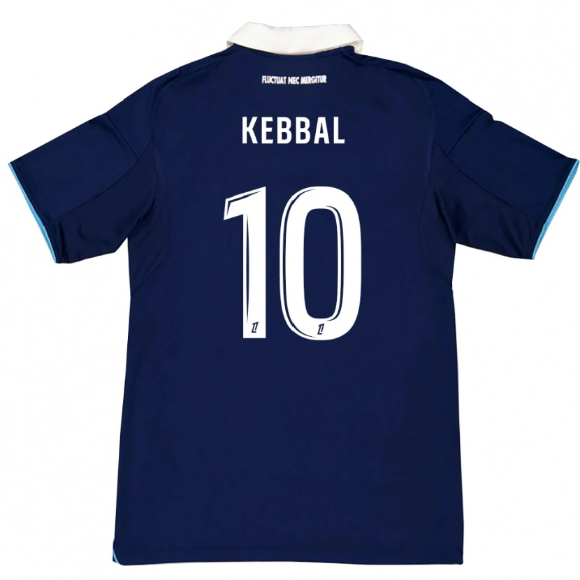 Danxen Herren Ilan Kebbal #10 Dunkelblau Weiß Heimtrikot Trikot 2025/26 T-Shirt