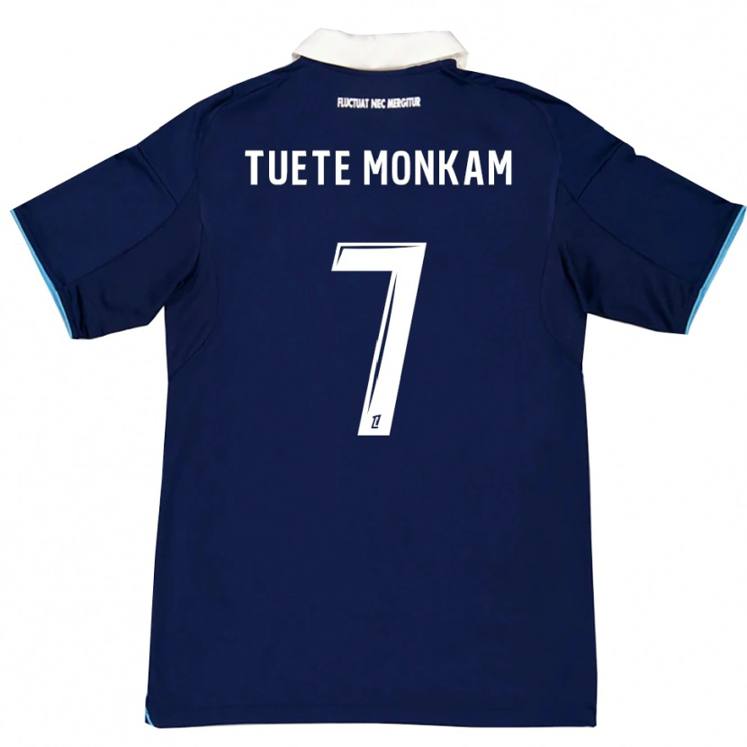 Danxen Herren Malcolm Tuete Monkam #7 Dunkelblau Weiß Heimtrikot Trikot 2025/26 T-Shirt
