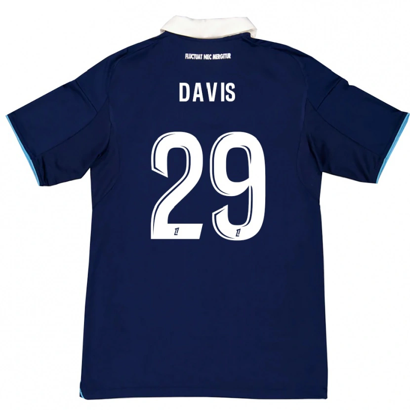 Danxen Herren Deja Davis #29 Dunkelblau Weiß Heimtrikot Trikot 2025/26 T-Shirt