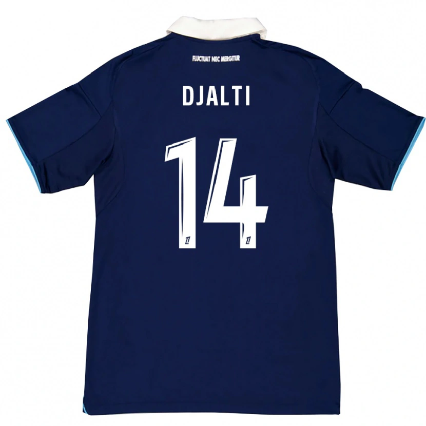 Danxen Herren Nadir Djalti #14 Dunkelblau Weiß Heimtrikot Trikot 2025/26 T-Shirt