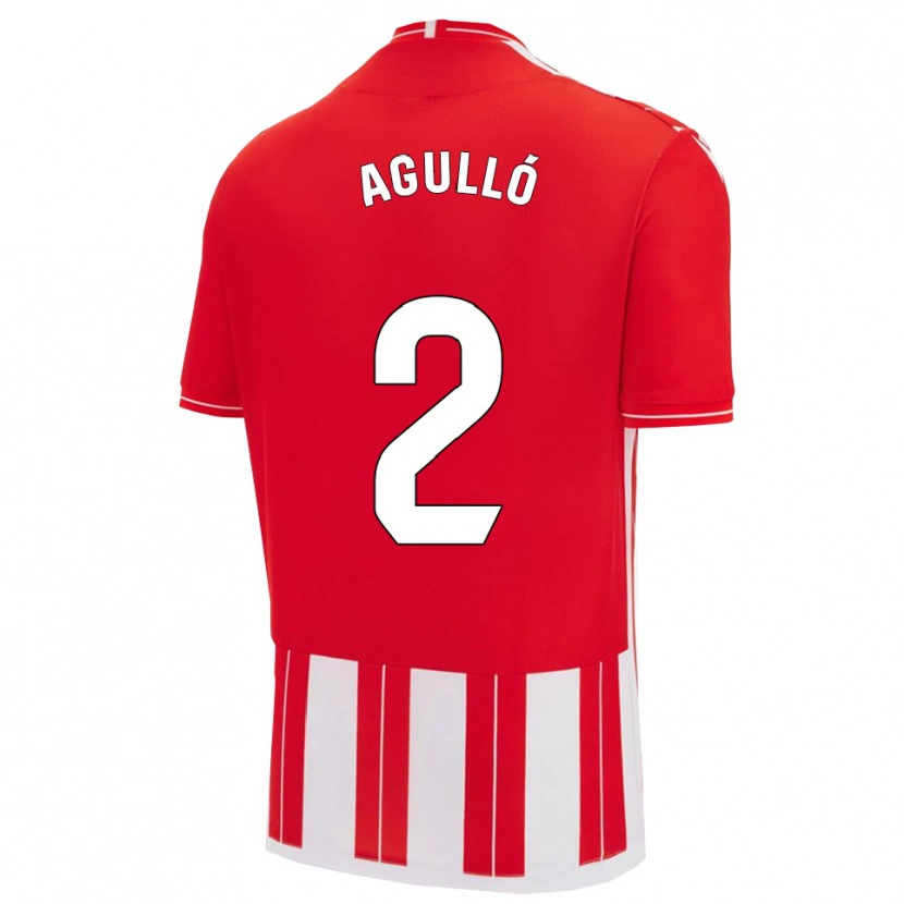 Danxen Herren Vicente Agulló #2 Rot Weiß Heimtrikot Trikot 2025/26 T-Shirt