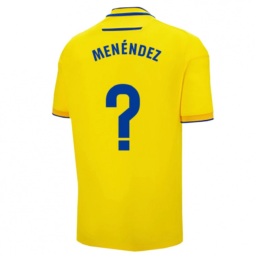 Danxen Herren Jaime Menéndez #0 Gelb Marine Heimtrikot Trikot 2025/26 T-Shirt