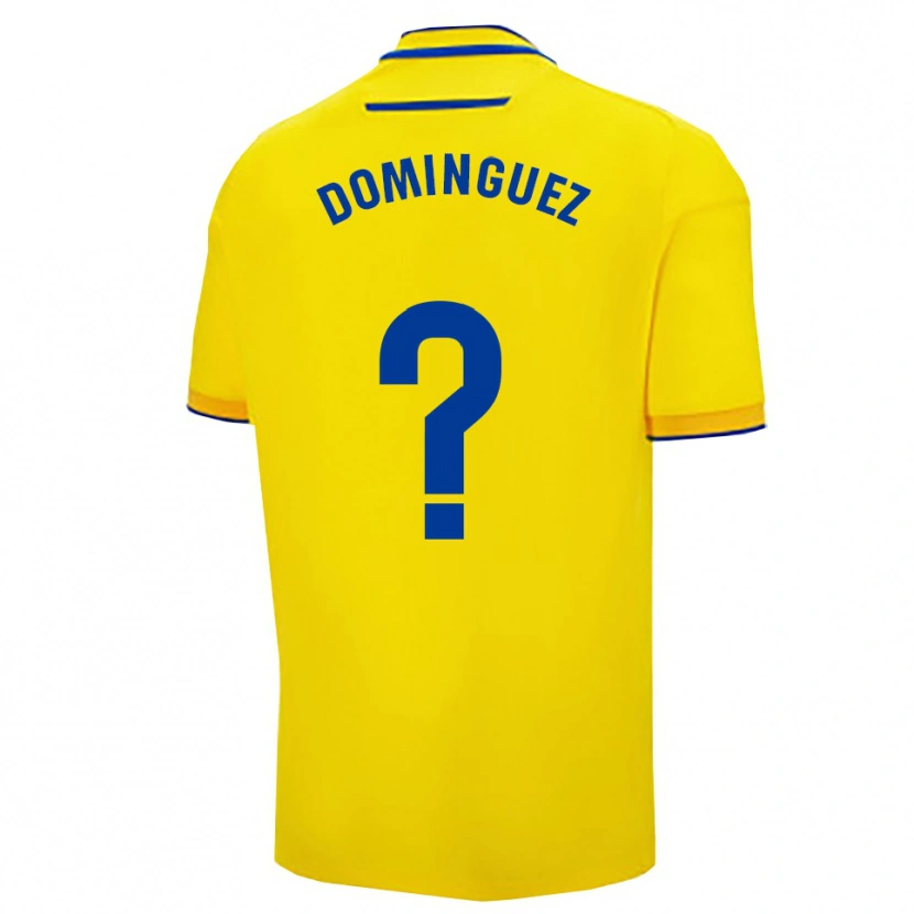 Danxen Herren Rubén Domínguez #0 Gelb Marine Heimtrikot Trikot 2025/26 T-Shirt