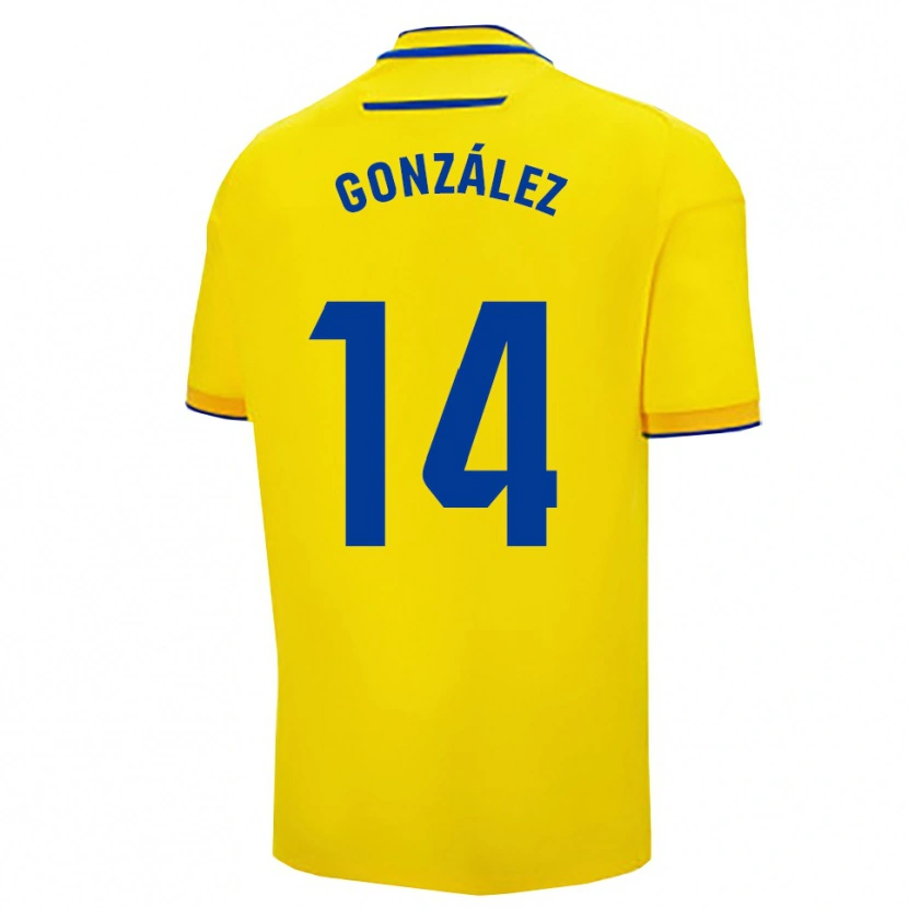 Danxen Herren Joaquín González #14 Gelb Marine Heimtrikot Trikot 2025/26 T-Shirt