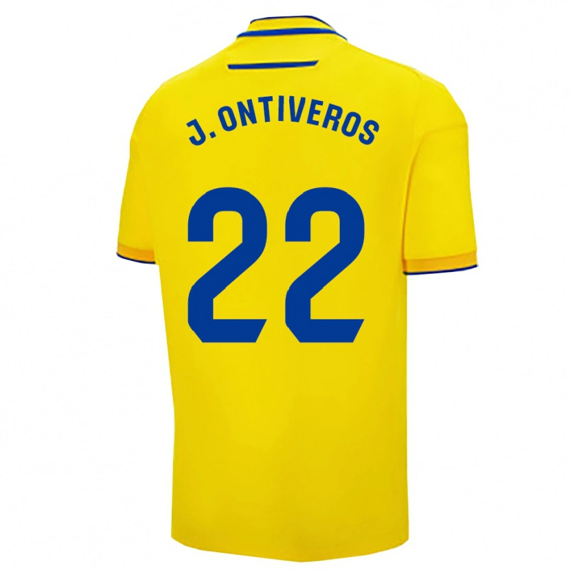 Danxen Herren Javi Ontiveros #22 Gelb Marine Heimtrikot Trikot 2025/26 T-Shirt