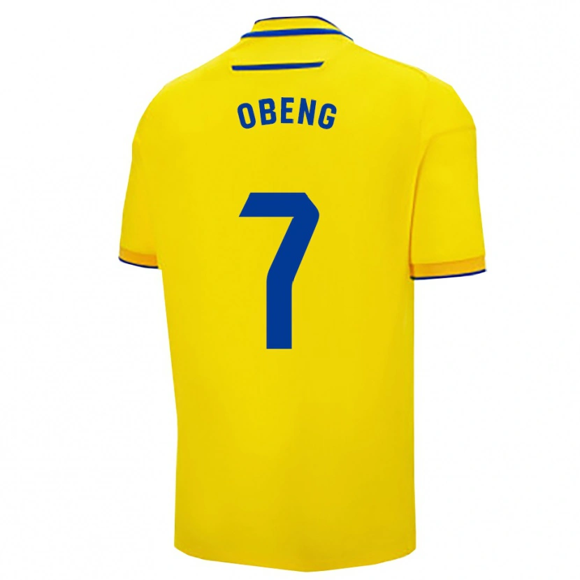 Danxen Herren Isaac Obeng #7 Gelb Marine Heimtrikot Trikot 2025/26 T-Shirt