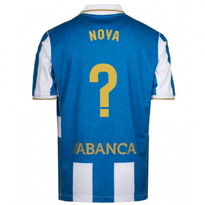 Danxen Herren Román Noya #0 Weiß Blau Heimtrikot Trikot 2025/26 T-Shirt