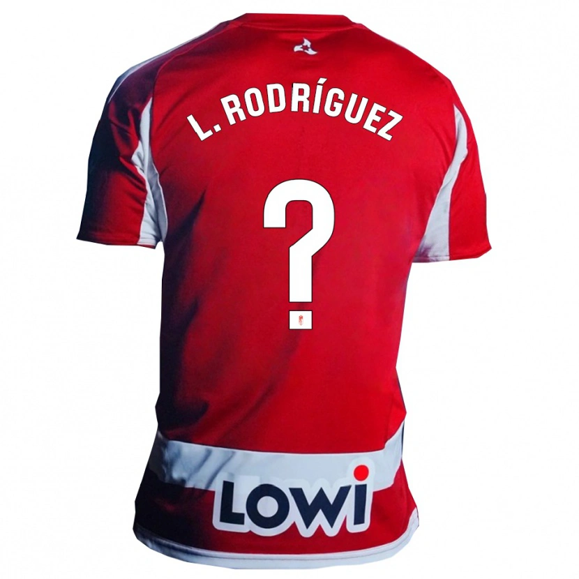 Danxen Herren Iker López Rodríguez #0 Rot Weiß Heimtrikot Trikot 2025/26 T-Shirt