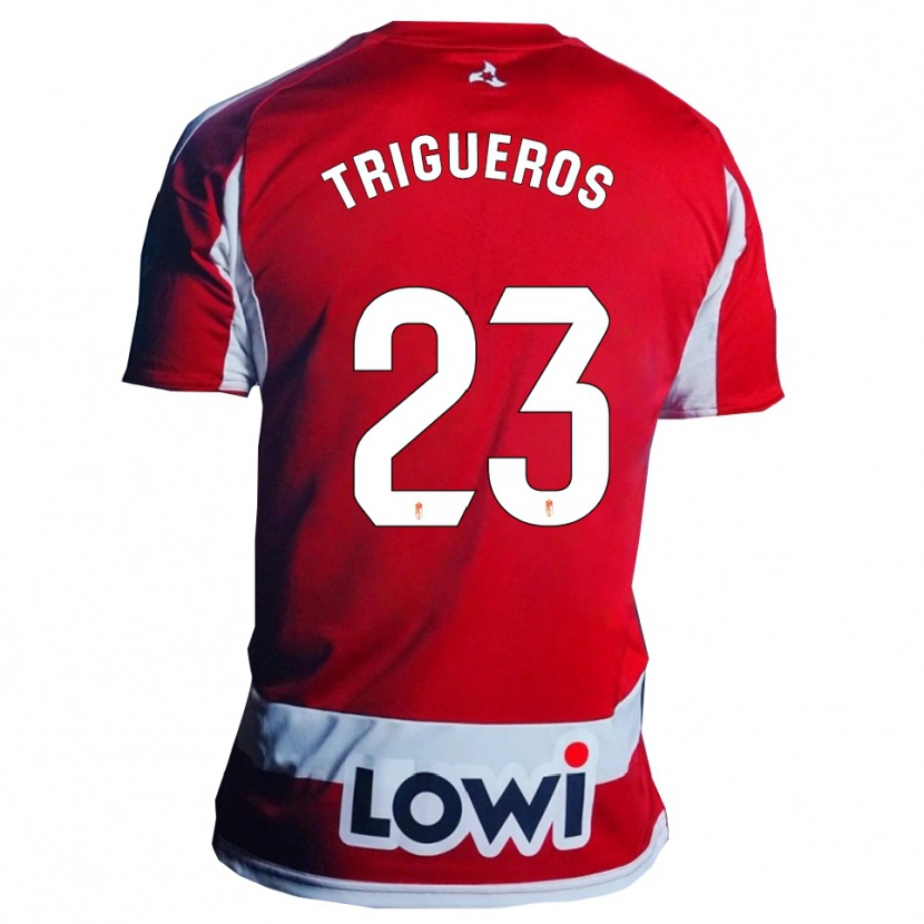 Danxen Herren Manu Trigueros #23 Rot Weiß Heimtrikot Trikot 2025/26 T-Shirt