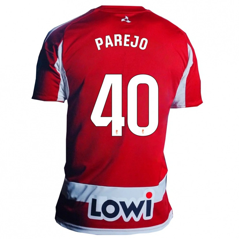Danxen Herren Jesús Parejo #40 Rot Weiß Heimtrikot Trikot 2025/26 T-Shirt