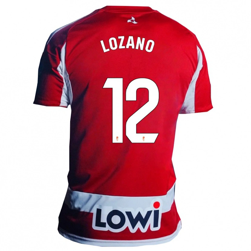 Danxen Herren Hugo Lozano #12 Rot Weiß Heimtrikot Trikot 2025/26 T-Shirt