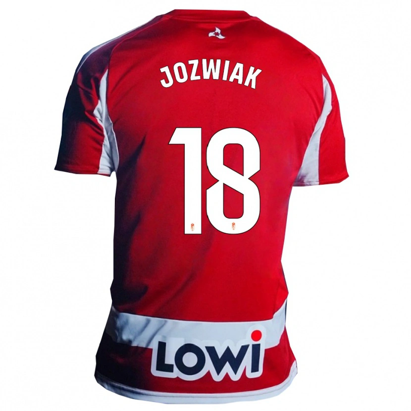 Danxen Herren Kamil Józwiak #18 Rot Weiß Heimtrikot Trikot 2025/26 T-Shirt