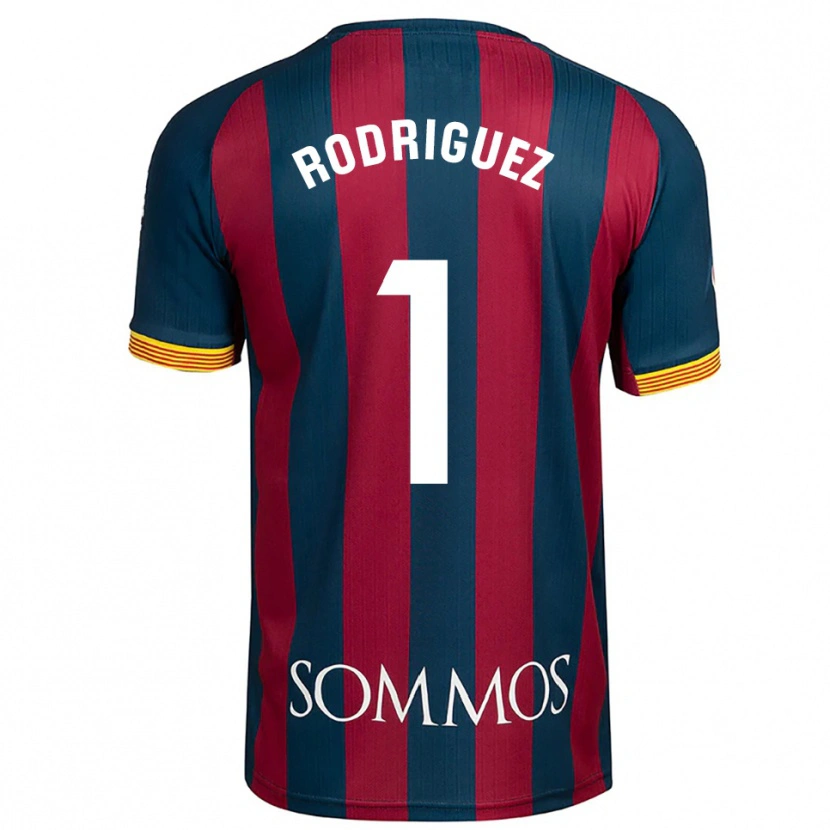 Danxen Herren Nuria Rodríguez #1 Marineblau Rot Heimtrikot Trikot 2025/26 T-Shirt