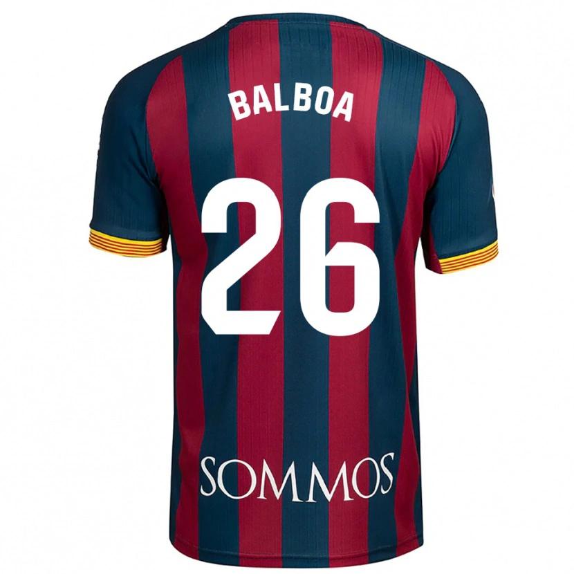 Danxen Herren Álex Balboa #26 Marineblau Rot Heimtrikot Trikot 2025/26 T-Shirt