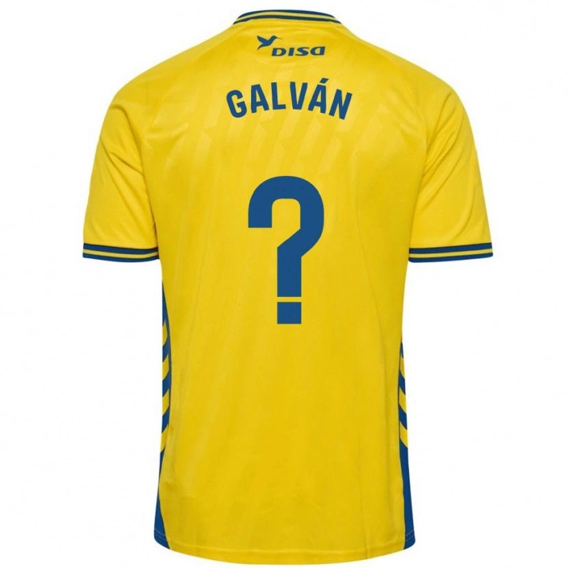 Danxen Herren Carlos Galván #0 Gelb Blau Heimtrikot Trikot 2025/26 T-Shirt