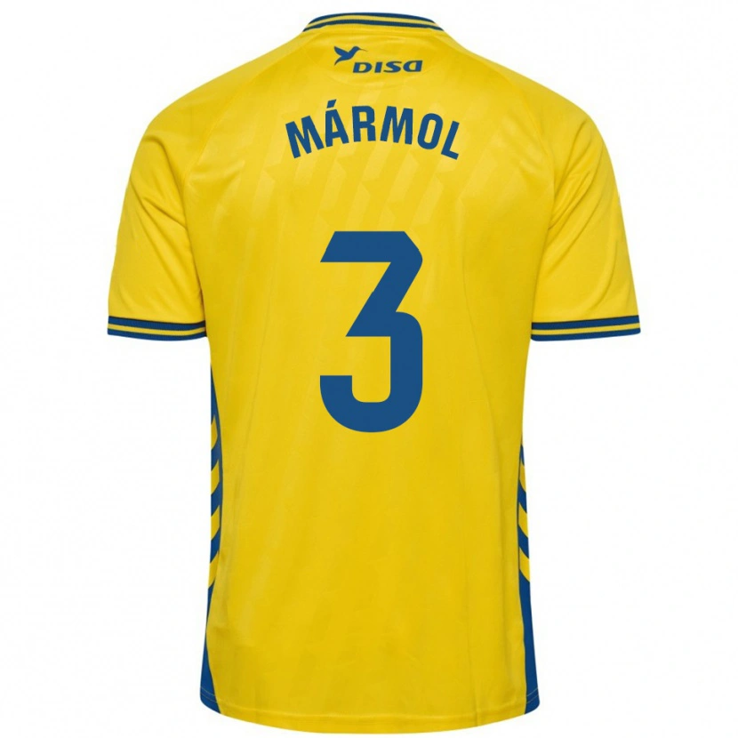 Danxen Herren Mika Mármol #3 Gelb Blau Heimtrikot Trikot 2025/26 T-Shirt