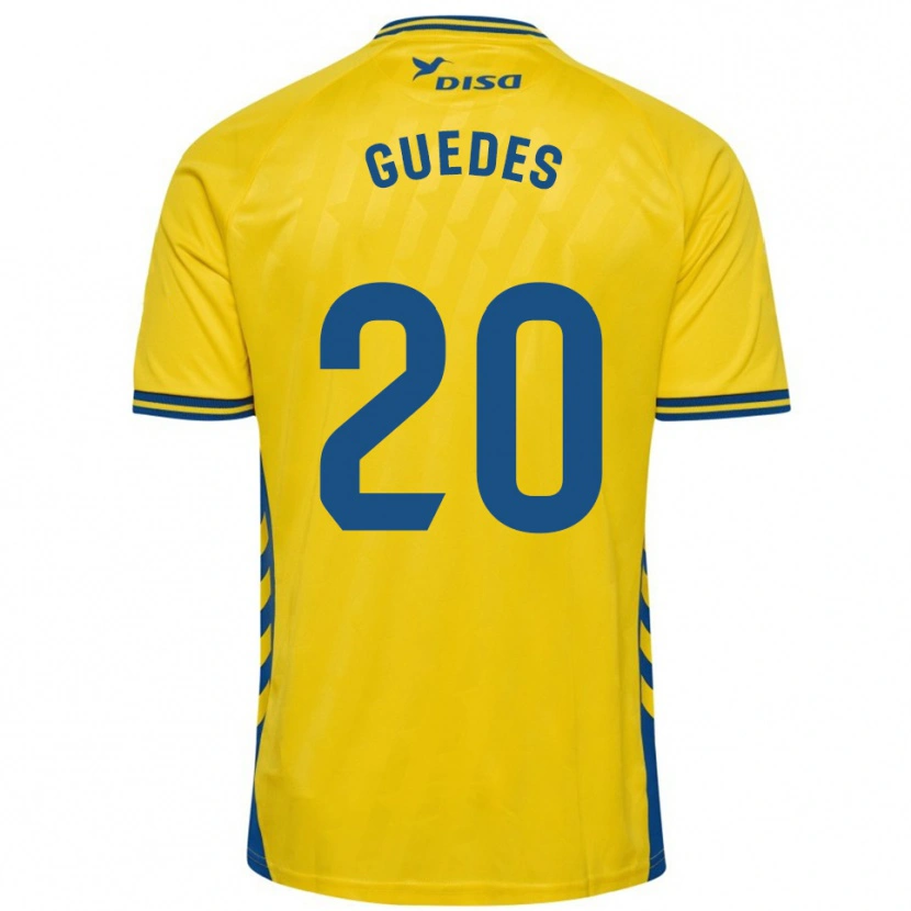 Danxen Herren Johan Guedes #20 Gelb Blau Heimtrikot Trikot 2025/26 T-Shirt