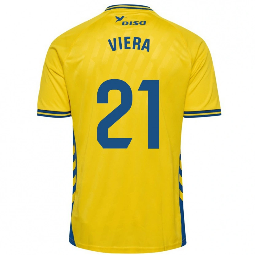 Danxen Herren Jonathan Viera #21 Gelb Blau Heimtrikot Trikot 2025/26 T-Shirt
