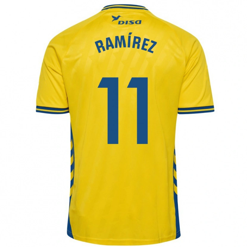 Danxen Herren Benito Ramírez #11 Gelb Blau Heimtrikot Trikot 2025/26 T-Shirt
