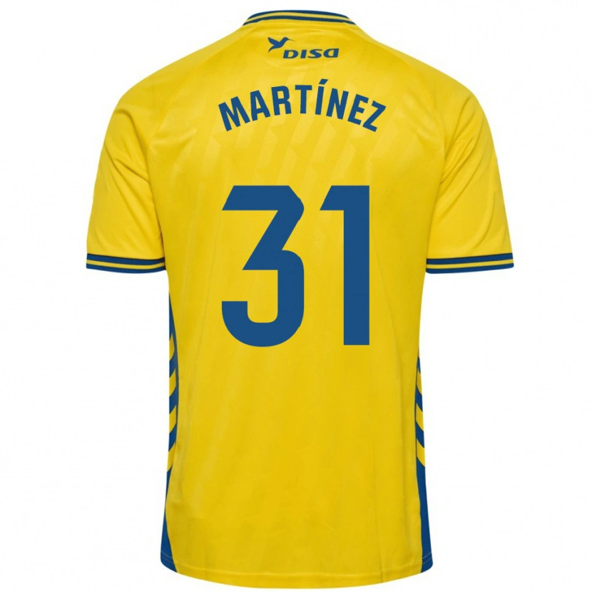 Danxen Herren Ian Martínez #31 Gelb Blau Heimtrikot Trikot 2025/26 T-Shirt