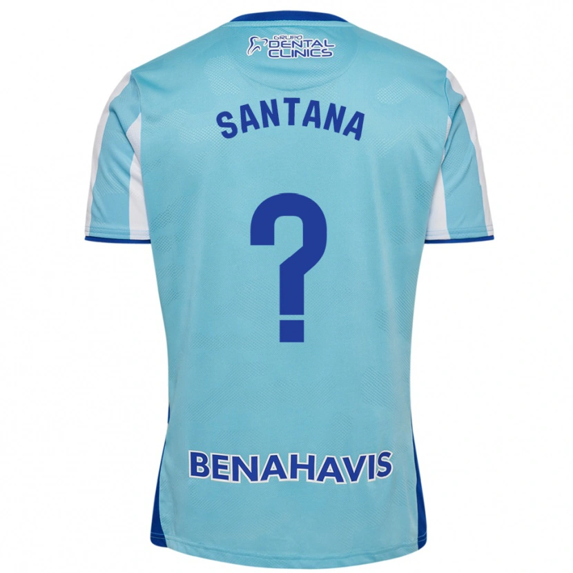 Danxen Herren Vinícius Santana #0 Himmelblau Weiß Heimtrikot Trikot 2025/26 T-Shirt