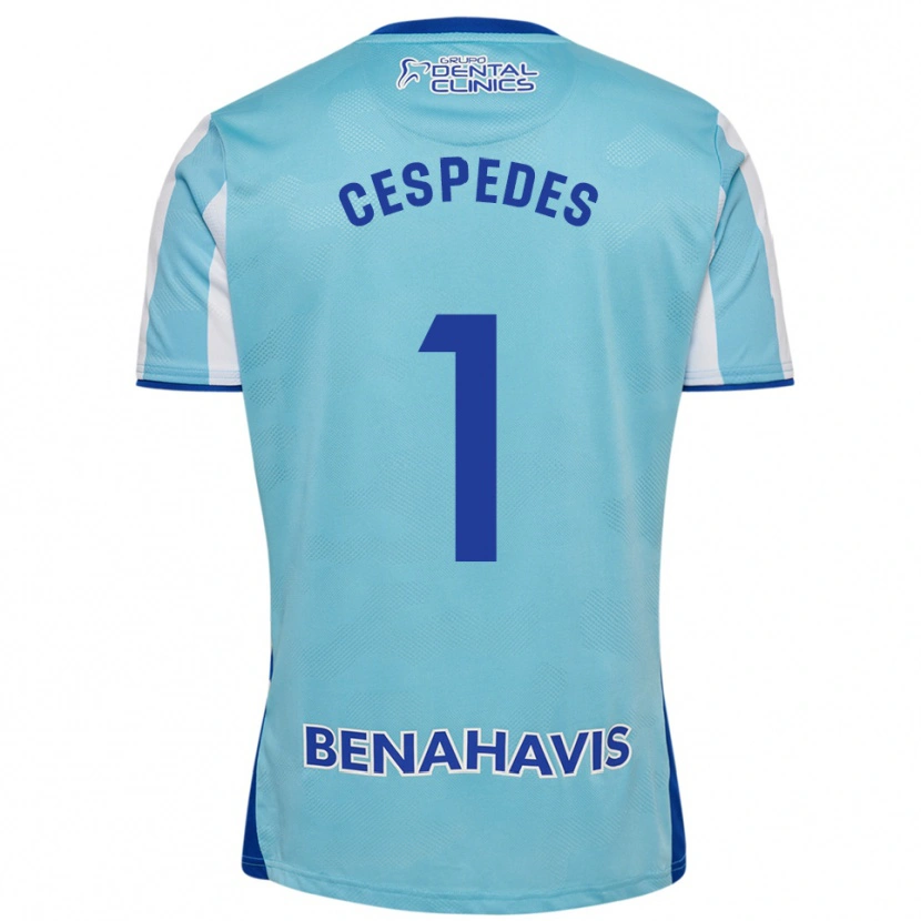 Danxen Herren Andrés Céspedes #1 Himmelblau Weiß Heimtrikot Trikot 2025/26 T-Shirt
