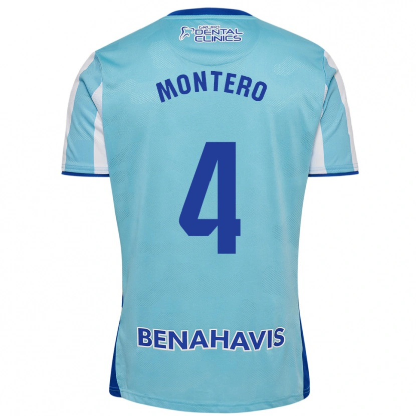 Danxen Herren Javi Montero #4 Himmelblau Weiß Heimtrikot Trikot 2025/26 T-Shirt
