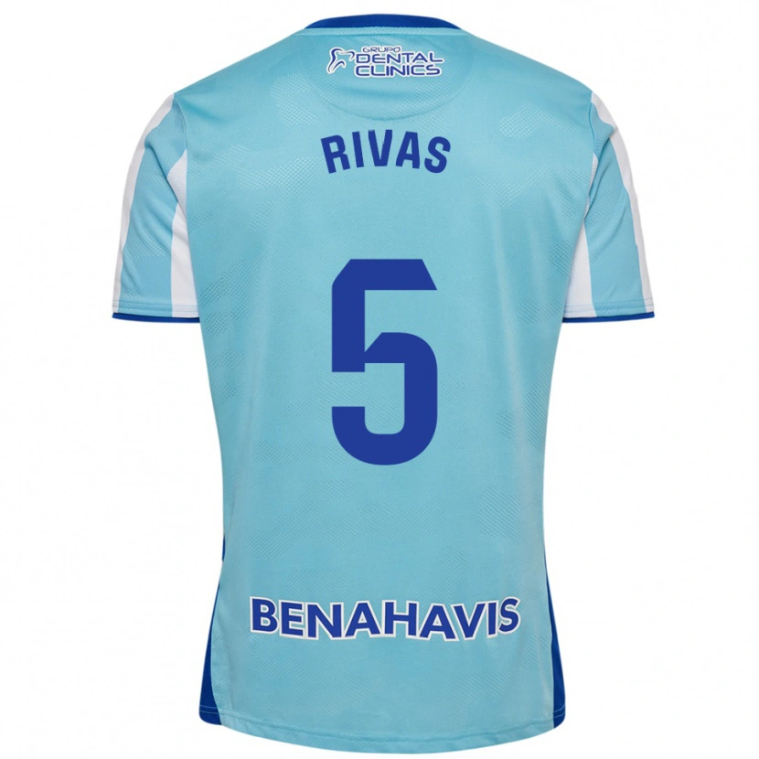 Danxen Herren Juande Rivas #5 Himmelblau Weiß Heimtrikot Trikot 2025/26 T-Shirt