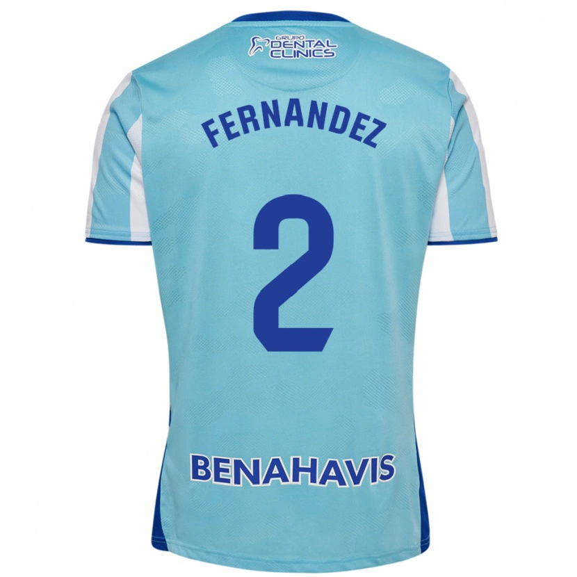 Danxen Herren Aron Neqach Fernández #2 Himmelblau Weiß Heimtrikot Trikot 2025/26 T-Shirt