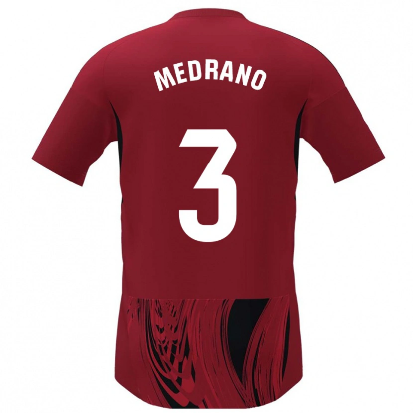 Danxen Herren Fernando Medrano #3 Rot Schwarz Heimtrikot Trikot 2025/26 T-Shirt
