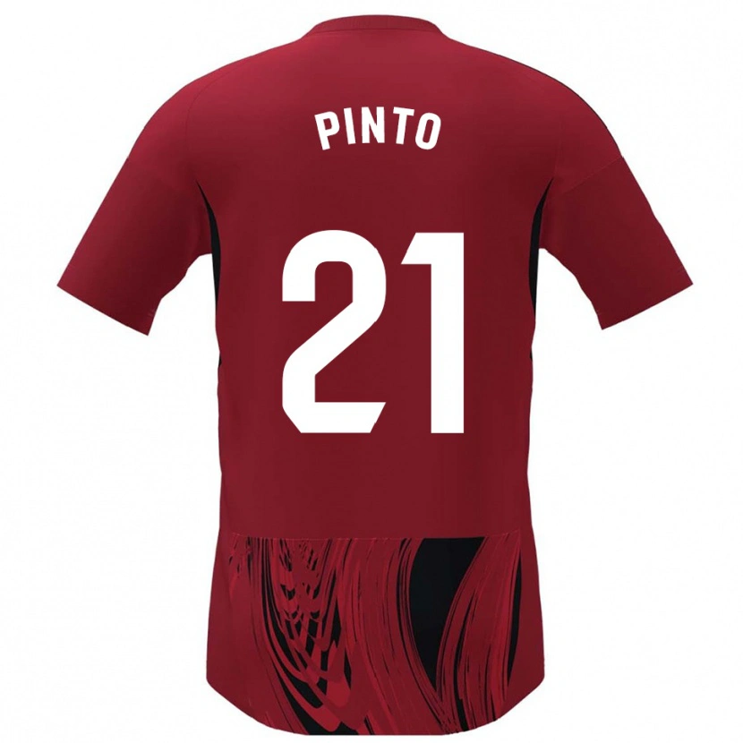 Danxen Herren Yidne Pinto #21 Rot Schwarz Heimtrikot Trikot 2025/26 T-Shirt