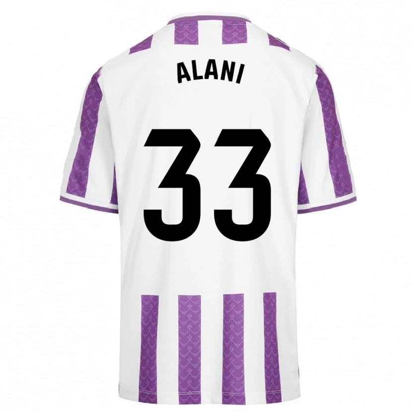 Danxen Herren Ibrahim Alani #33 Lila Weiß Heimtrikot Trikot 2025/26 T-Shirt