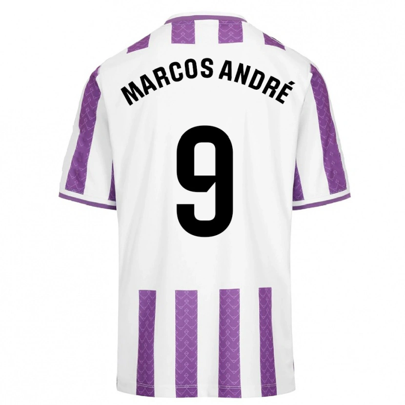Danxen Herren Marcos André #9 Lila Weiß Heimtrikot Trikot 2025/26 T-Shirt