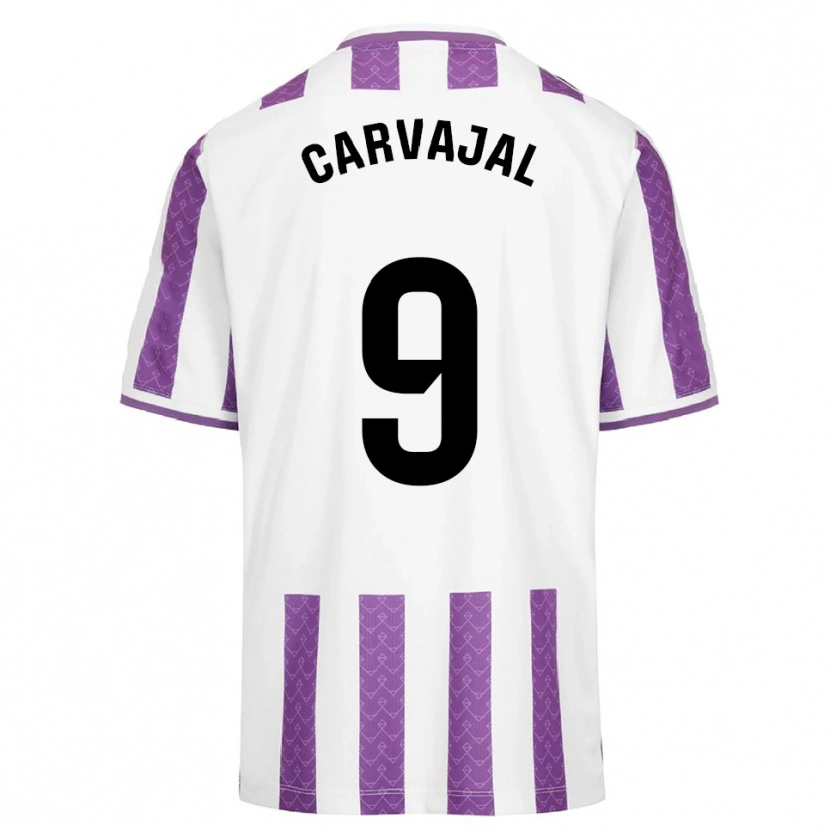 Danxen Herren Ángel Carvajal #9 Lila Weiß Heimtrikot Trikot 2025/26 T-Shirt