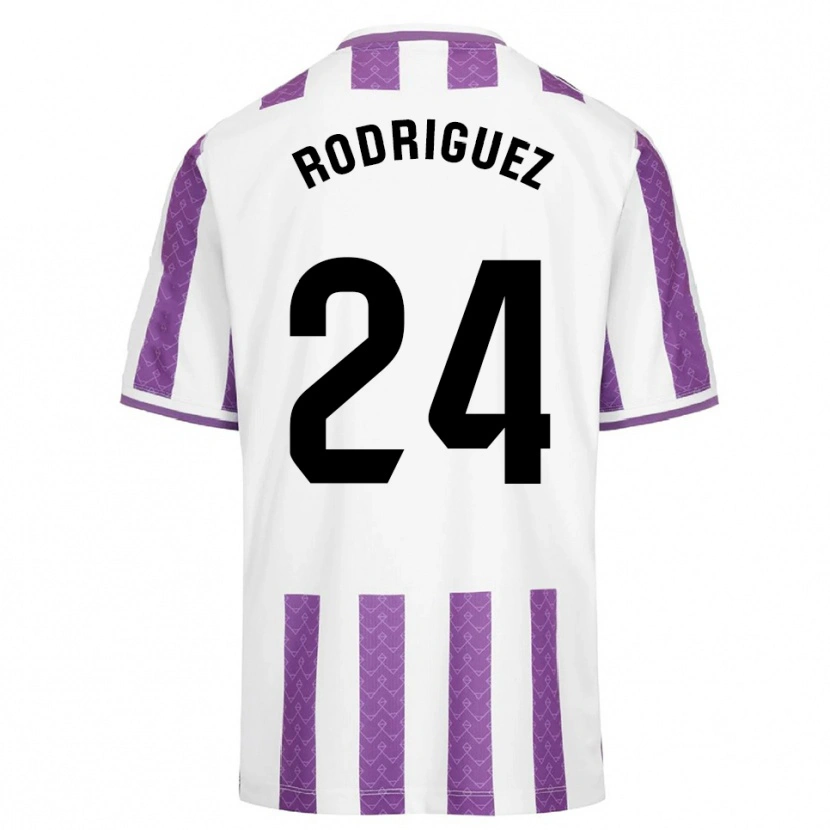 Danxen Herren Yago Rodríguez #24 Lila Weiß Heimtrikot Trikot 2025/26 T-Shirt