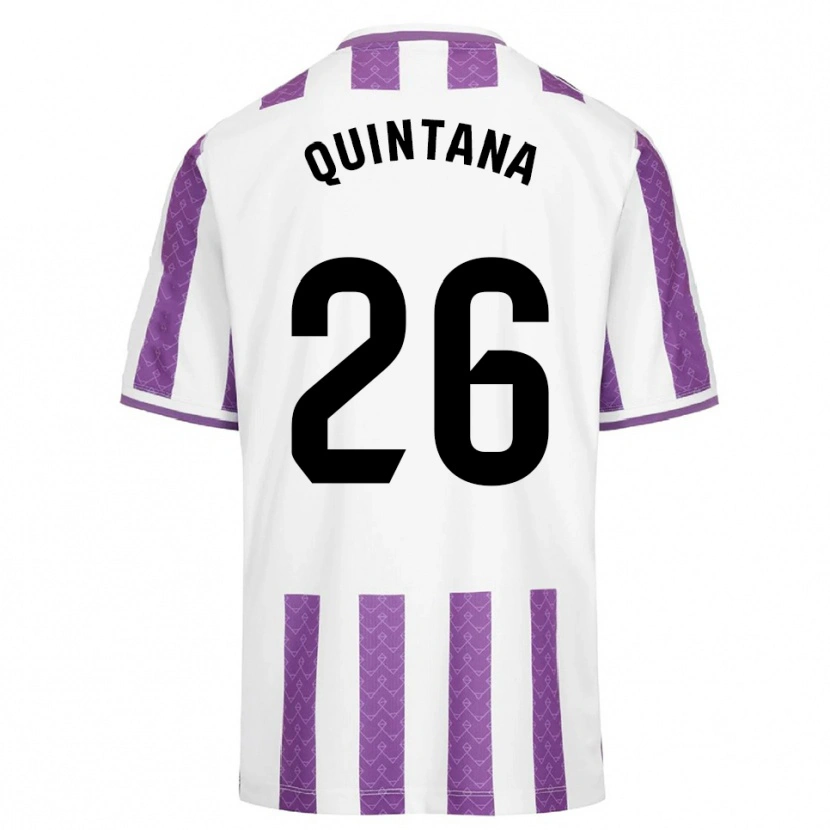 Danxen Herren Alberto Quintana #26 Lila Weiß Heimtrikot Trikot 2025/26 T-Shirt