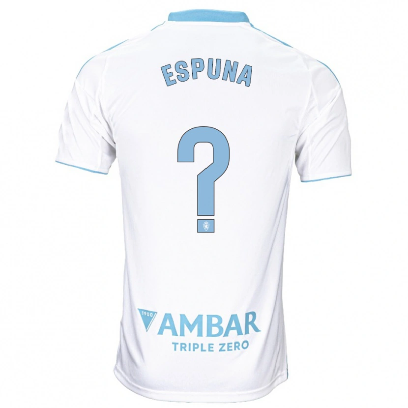 Danxen Herren Nico Espuña #0 Weiß Himmelblau Heimtrikot Trikot 2025/26 T-Shirt