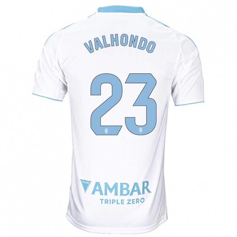 Danxen Herren Marcos Valhondo #23 Weiß Himmelblau Heimtrikot Trikot 2025/26 T-Shirt