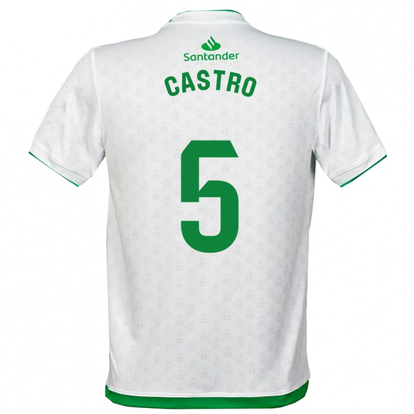 Danxen Herren Javi Castro #5 Grün Weiß Heimtrikot Trikot 2025/26 T-Shirt
