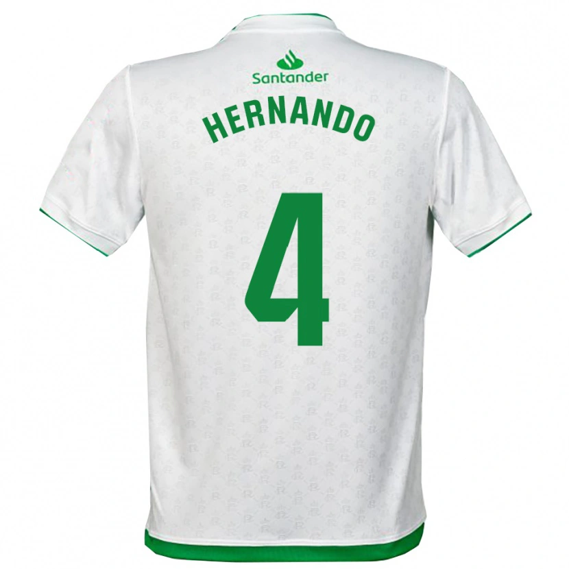 Danxen Herren Manu Hernando #4 Grün Weiß Heimtrikot Trikot 2025/26 T-Shirt